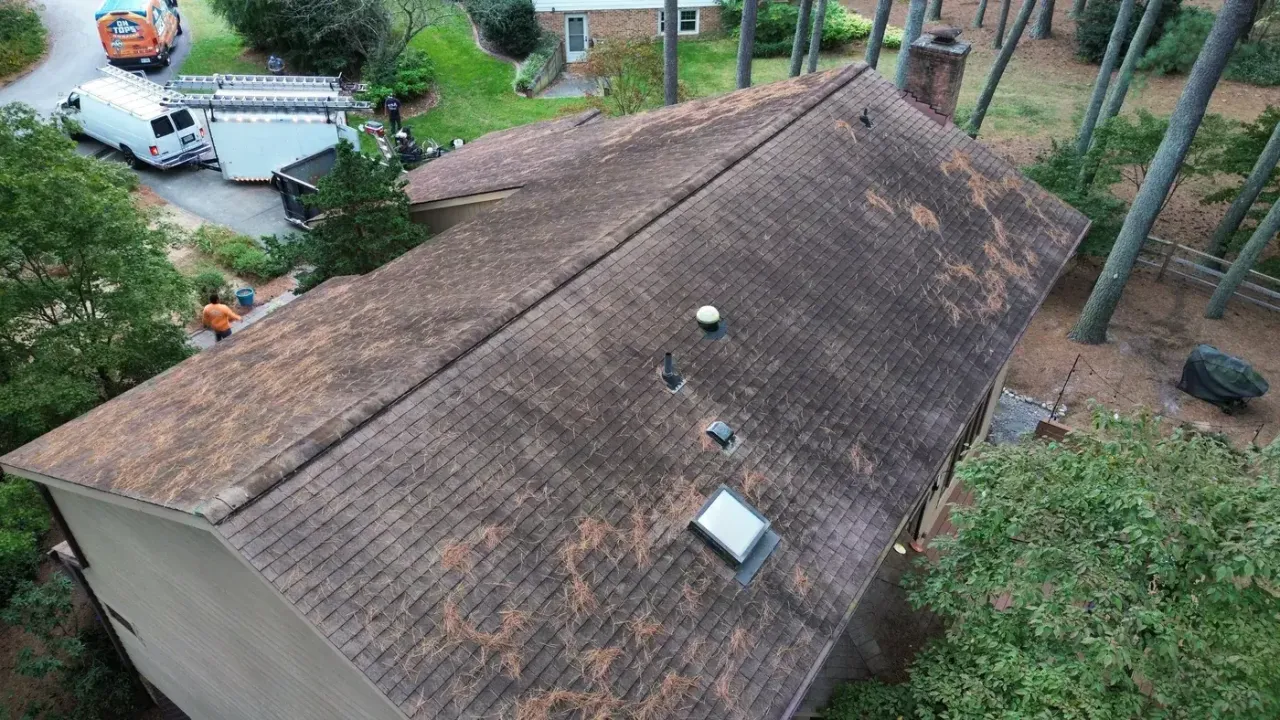 Roof replacement on Abernathy Ct in Cary, NC, photo 3 of 11