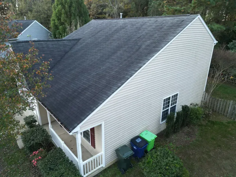 Roof replacement on Ashe Ridge Ln in Durham, NC, photo 1 of 10