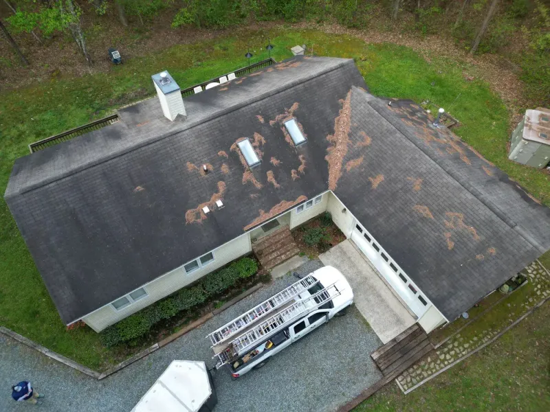 Roof replacement on Beaver Dam Rd in Chapel Hill, NC, photo 2 of 13