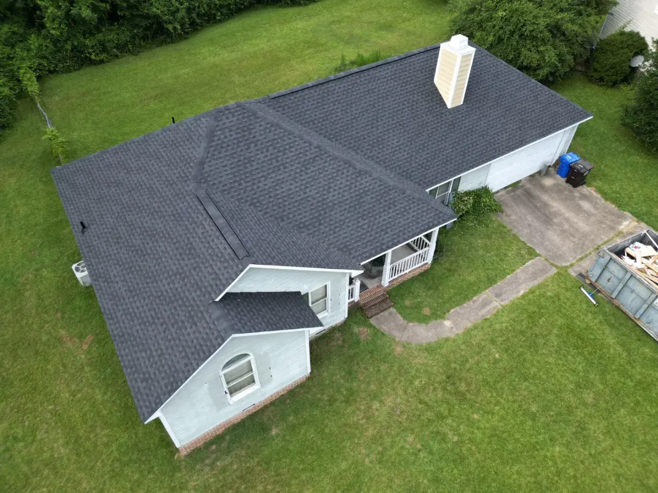 Roof on Brookneal Cir in Angier, NC after the roof replacement