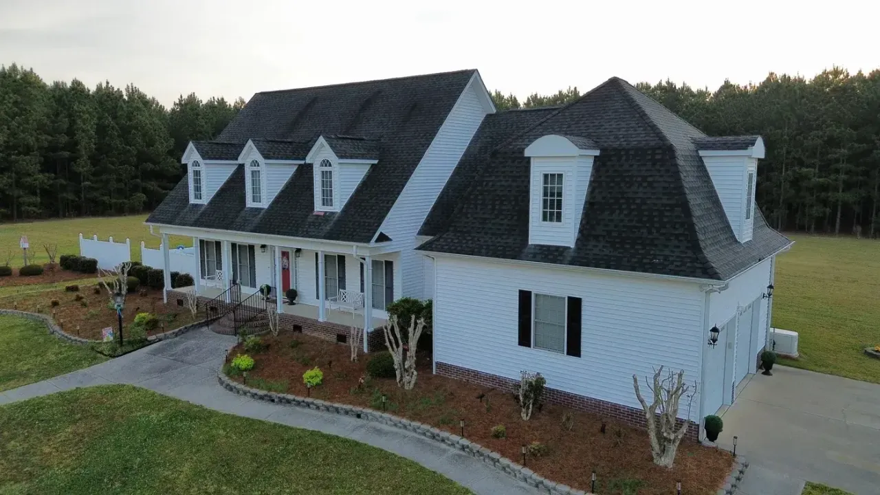Roof replacement on C P Stewart Rd in Lillington, NC, photo 1 of 16