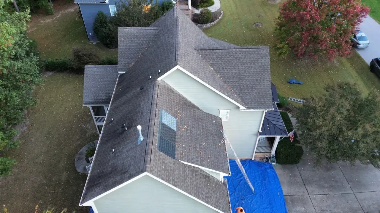 Roof replacement on Capulin Crest Rd in Apex, NC, photo 4 of 10