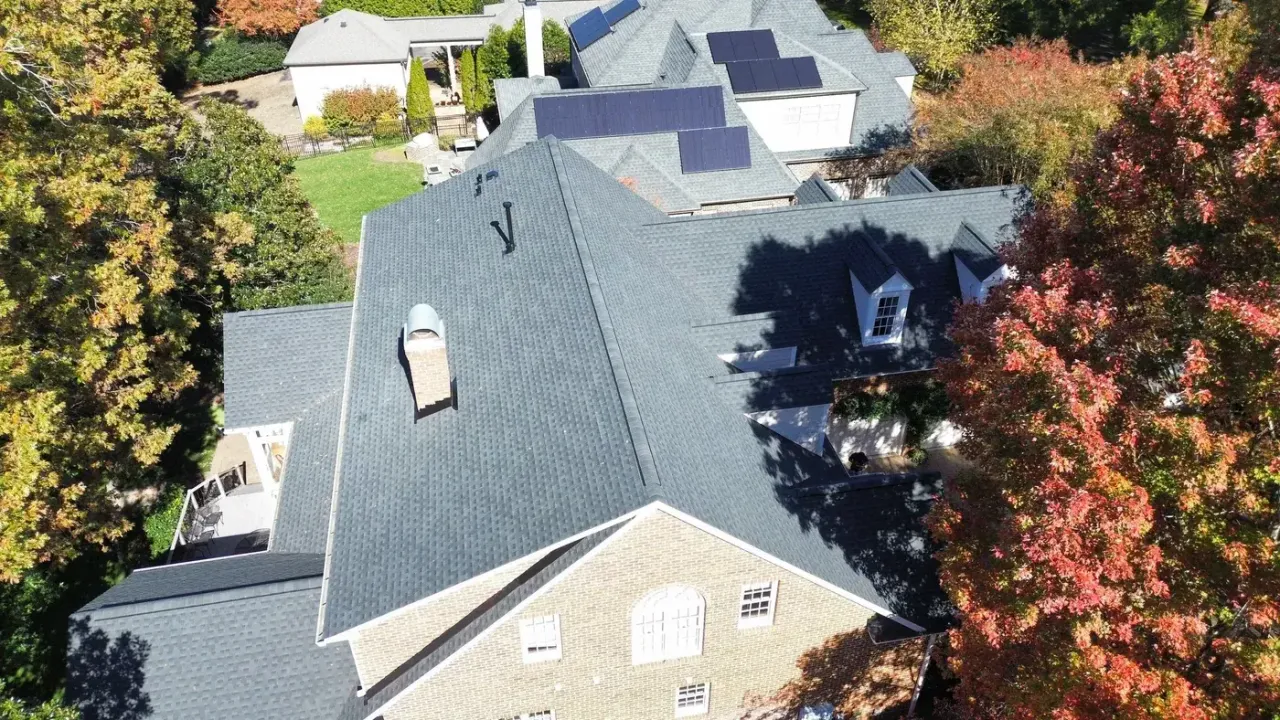 Roof on Carlton Square Place in Raleigh, NC after the roof replacement