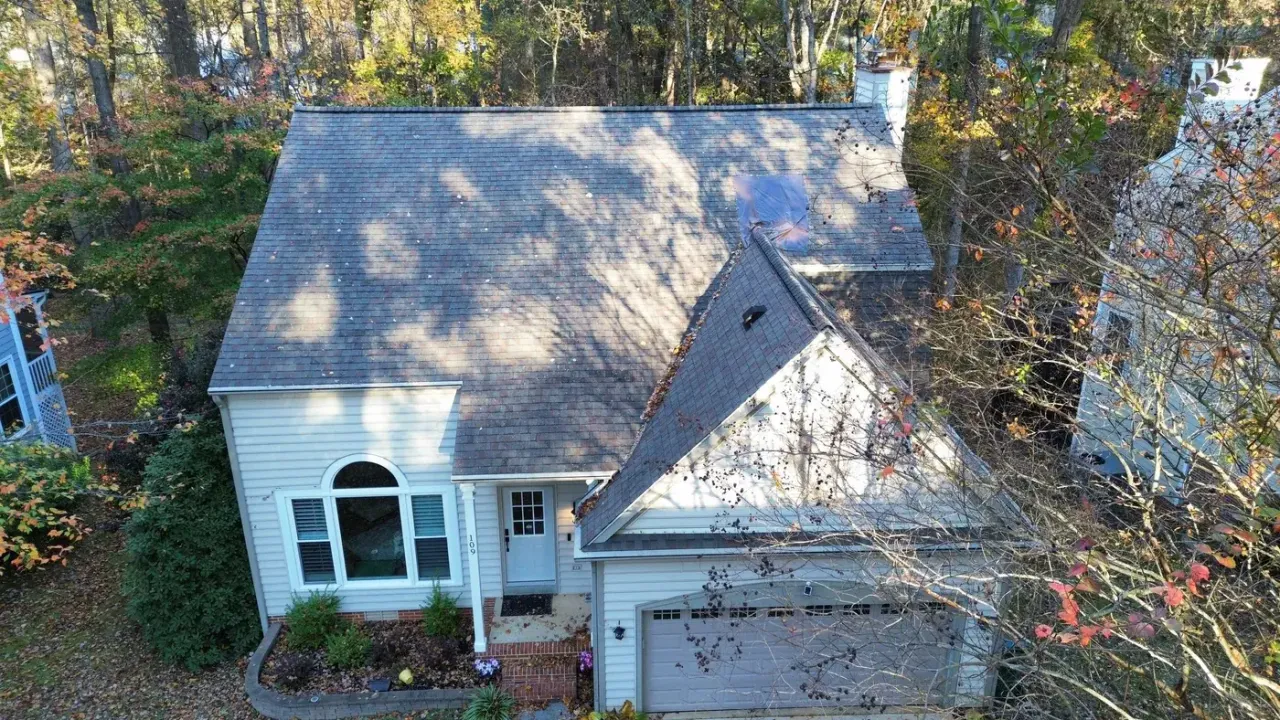 Roof replacement on Catherwood Pl in Cary, NC, photo 2 of 9