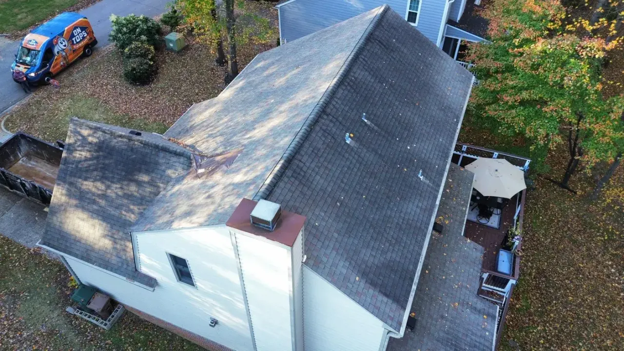 Roof replacement on Catherwood Pl in Cary, NC, photo 3 of 9