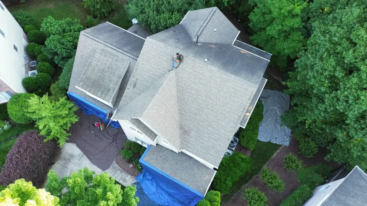 Roof replacement on Chesterfield Dr in Cary, NC, photo 2 of 9