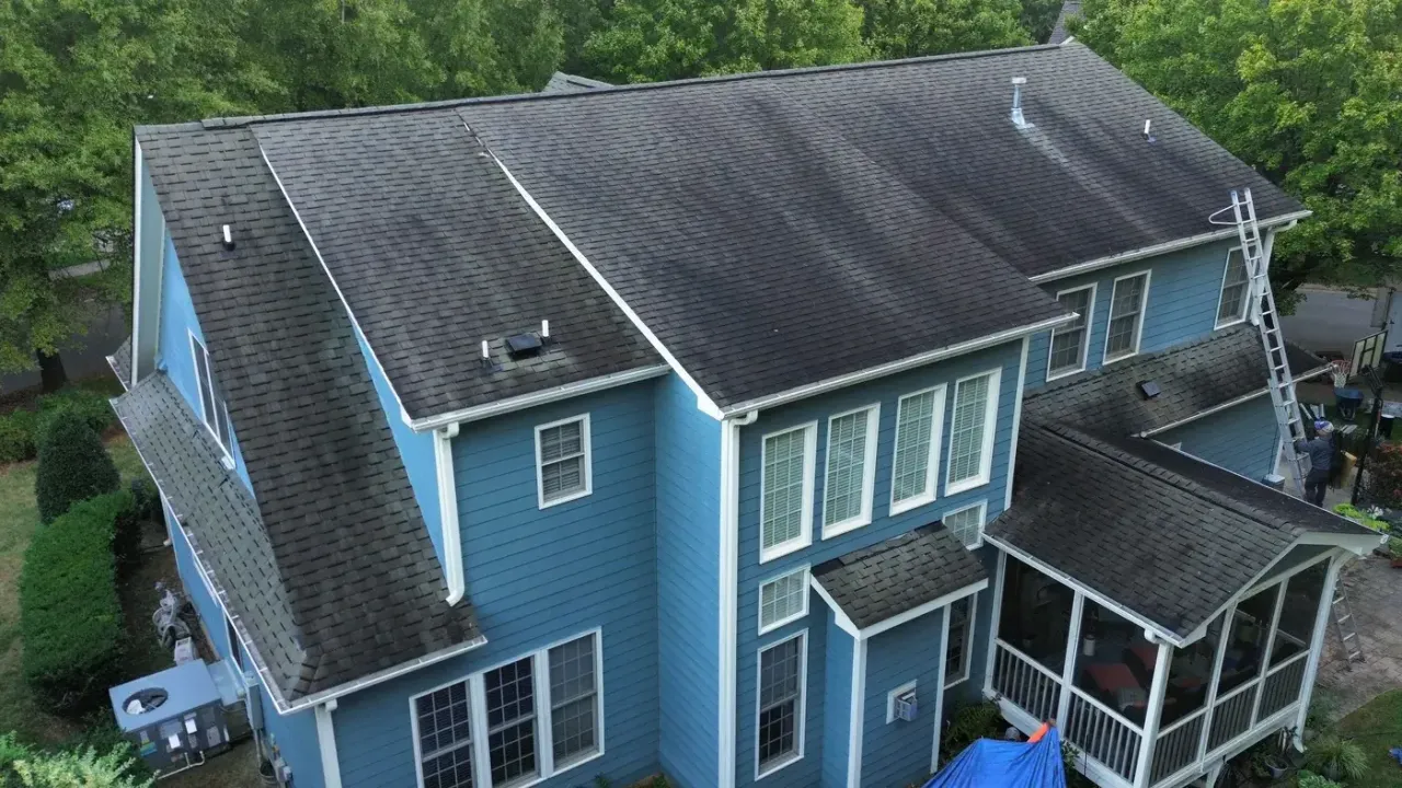Roof replacement on Chrismill Ln in Holly Springs, NC, photo 1 of 10