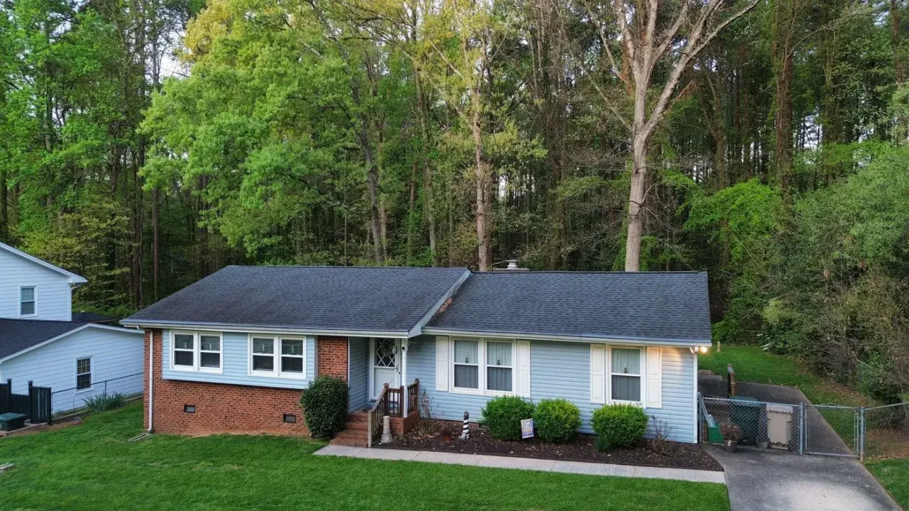 Roof on Claymore Dr in Garner, NC before the roof replacement