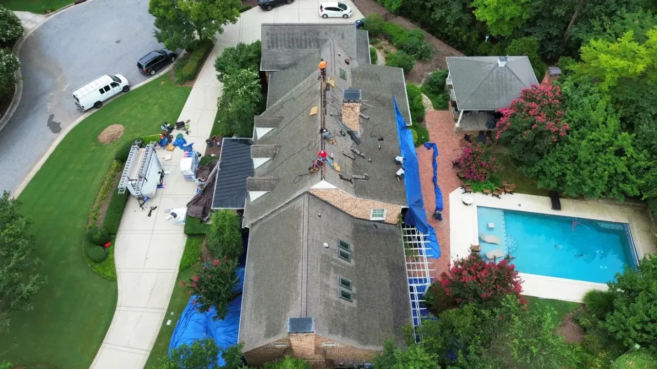 Roof replacement on Cook Ridge Ct in Raleigh, NC, photo 2 of 10