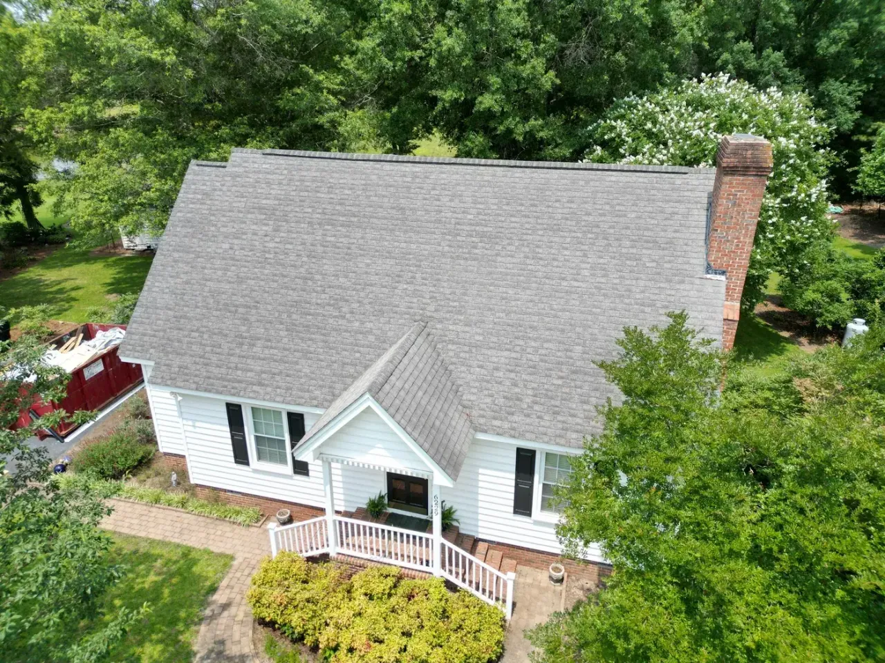 Roof on Cornwallis Rd in Garner, NC before the roof replacement