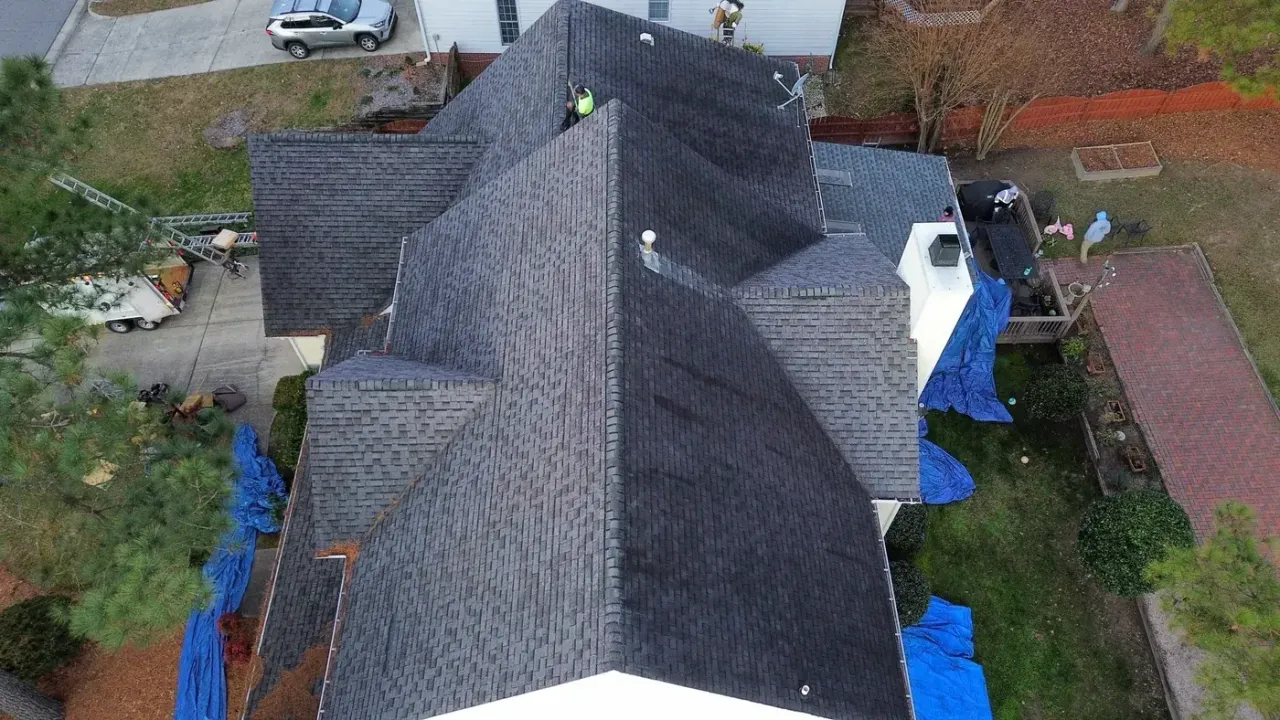 Roof replacement on Council Gap in Cary, NC, photo 3 of 10