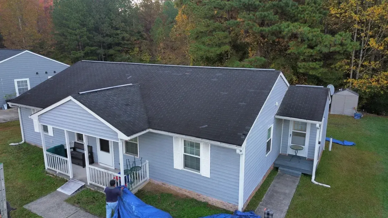 Roof replacement on Deep Forest Dr in Durham, NC, photo 2 of 10