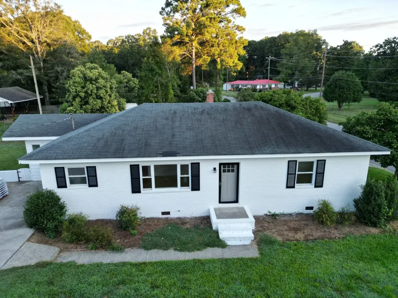 Roof on Duke Homestead Rd in Durham, NC before the roof replacement