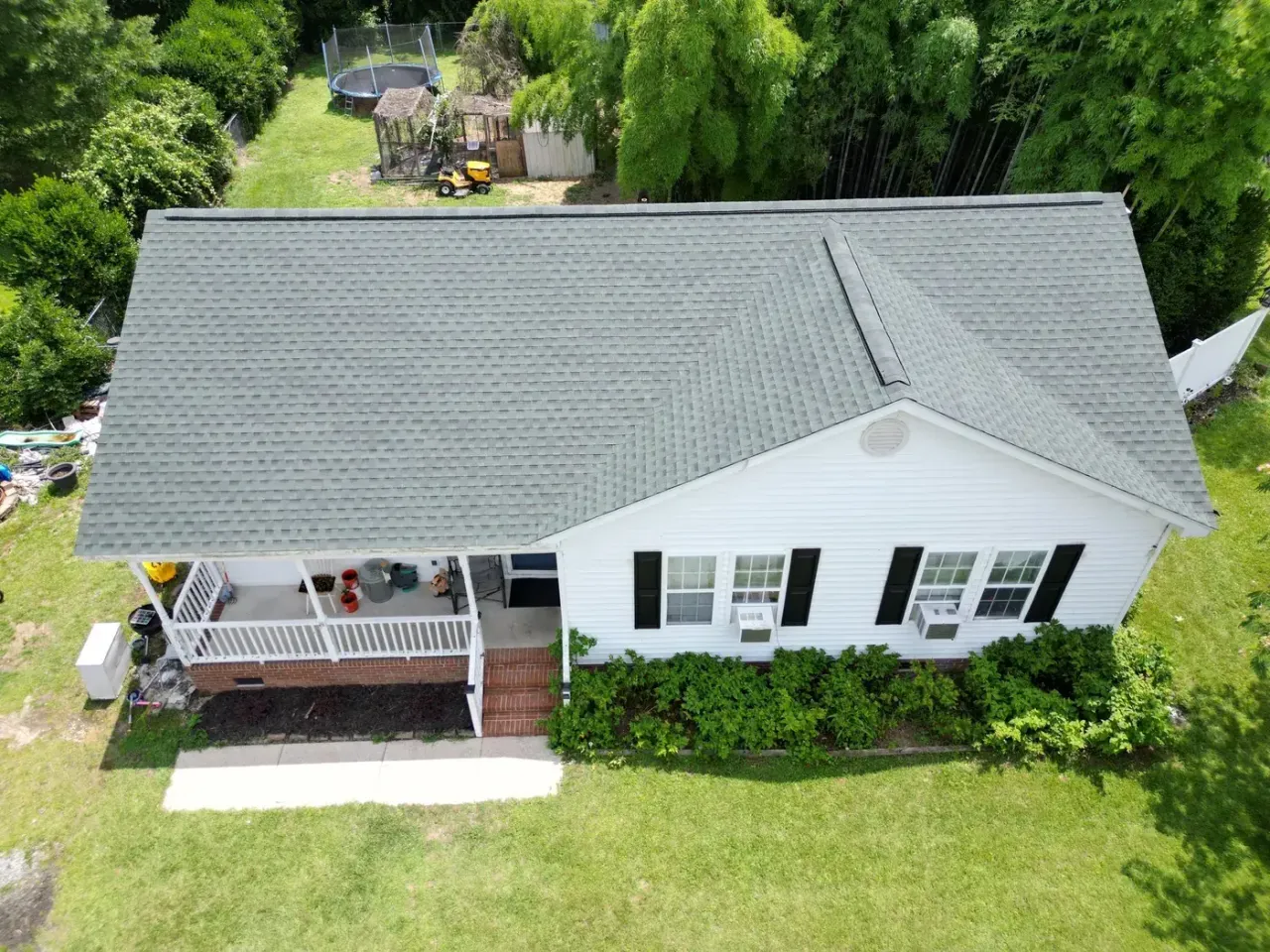 Roof on Fawn Ct in Angier, NC after the roof replacement