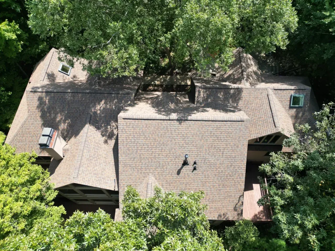 Roof on Glenn Glade in Chapel Hill, NC after the roof replacement