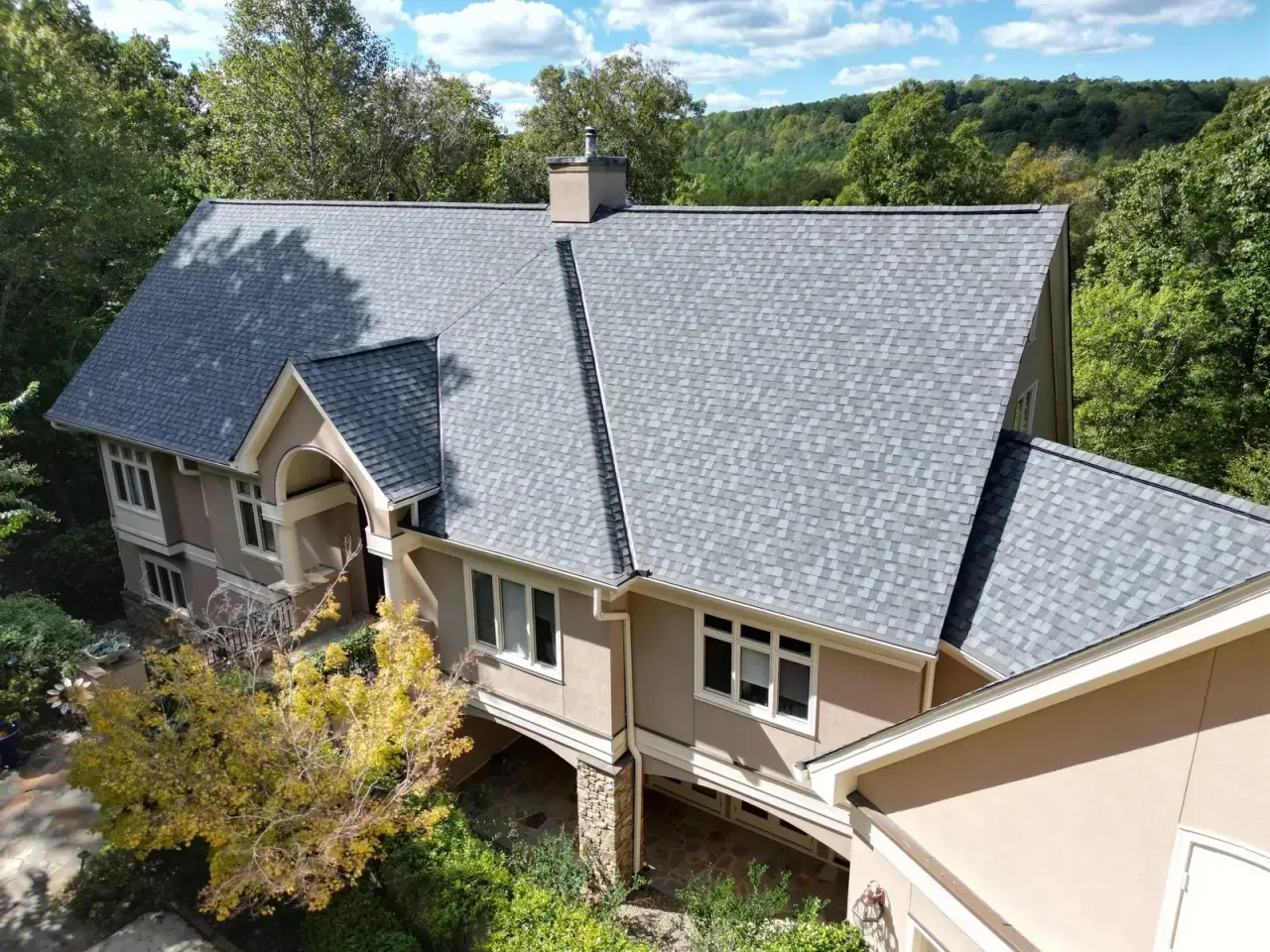 Roof on Glenn Glade in Chapel Hill, NC after the roof replacement