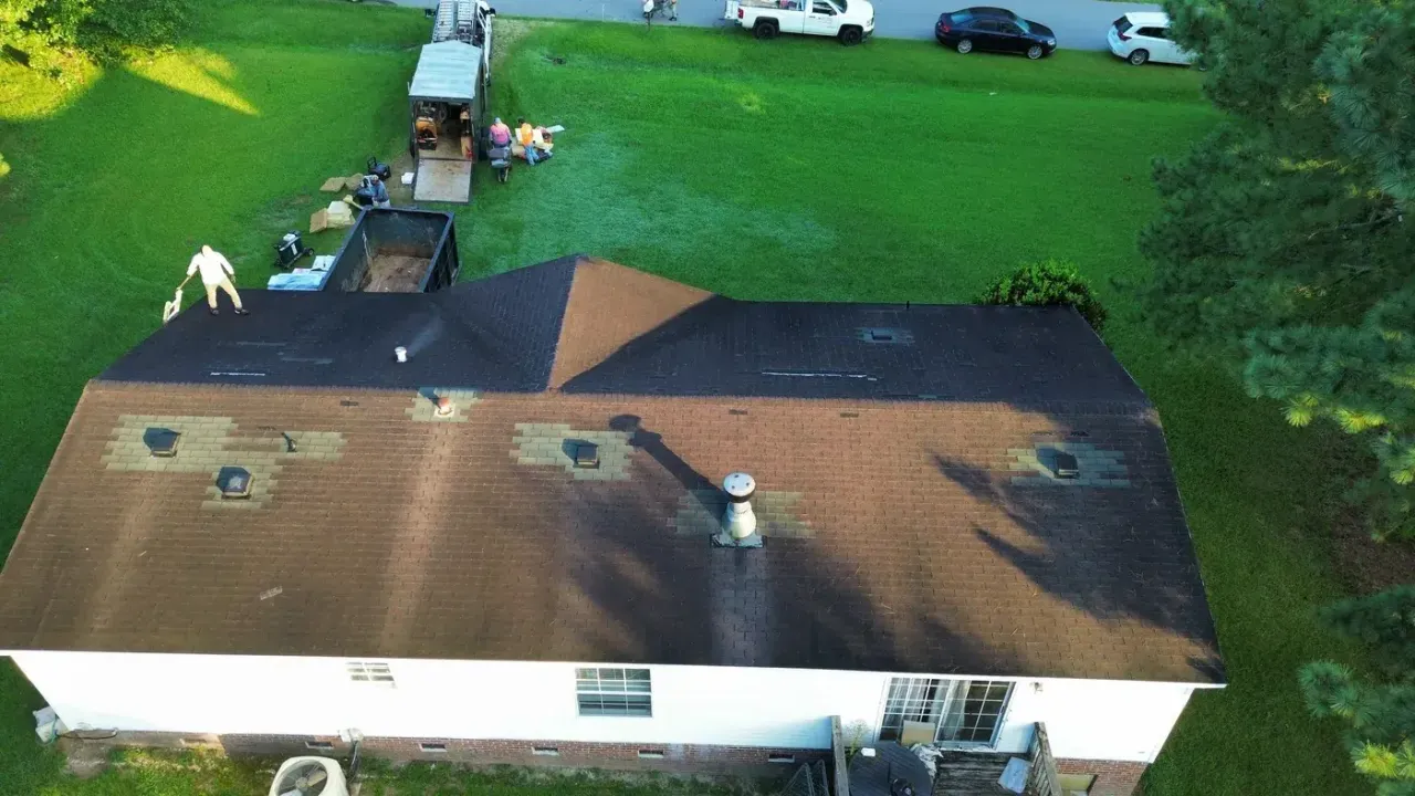 Roof replacement on Harrison Ave in Fuquay-Varina, NC, photo 2 of 9