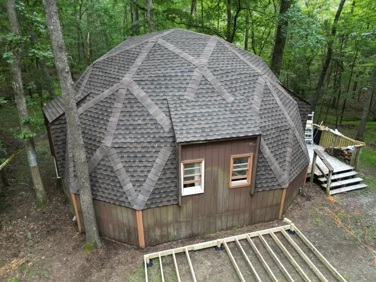Roof on Hawk Ridge Rd in Chapel Hill, NC after the roof replacement