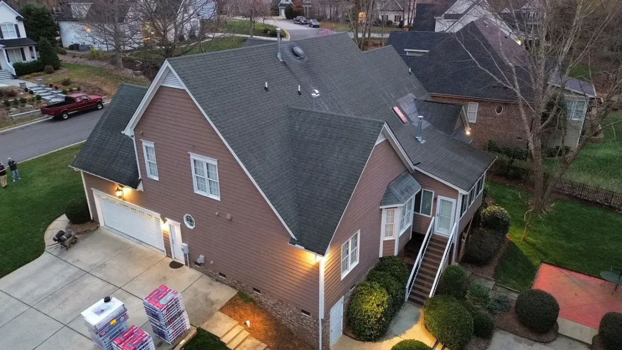 Roof replacement on Heather Bluffs Dr in Garner, NC, photo 4 of 11