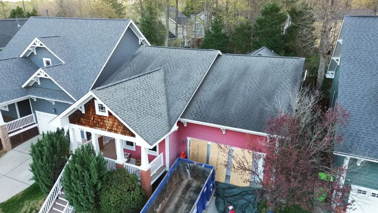 Roof replacement on Homegate Cir in Apex, NC, photo 2 of 9