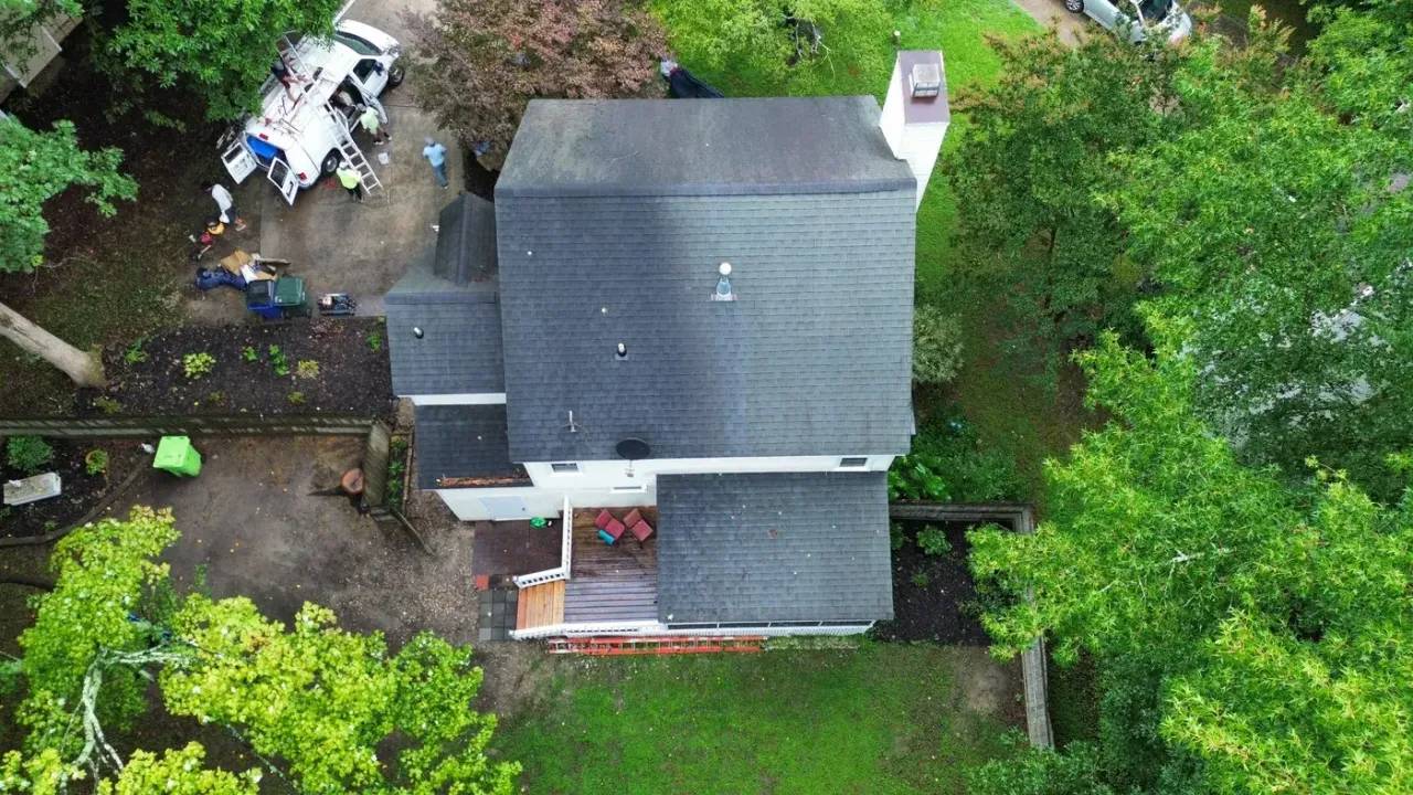 Roof replacement on Kempsford Pl in Raleigh, NC, photo 3 of 9