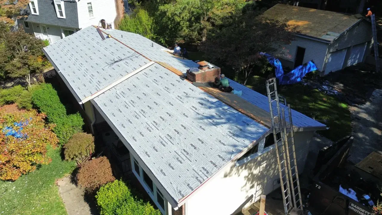 Roof replacement on Larkhall Ct in Cary, NC, photo 6 of 12