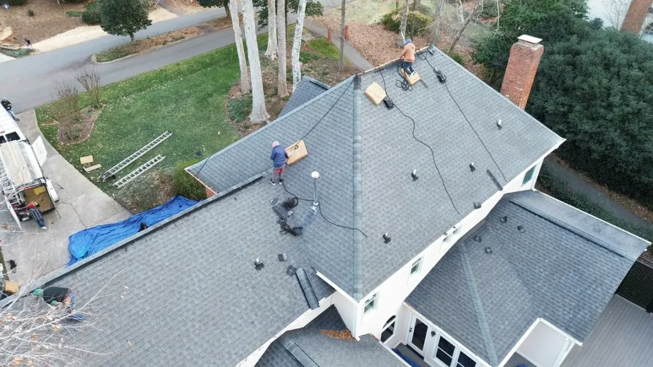 Roof replacement on Lochside Dr in Cary, NC, photo 2 of 12
