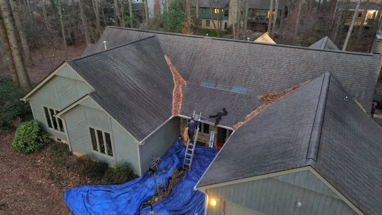 Roof replacement on Lochwood Dr in Cary, NC, photo 3 of 13