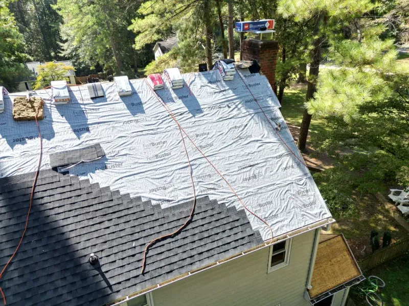 Roof replacement on Lorena Lynn Ct in Fuquay-Varina, NC, photo 4 of 9