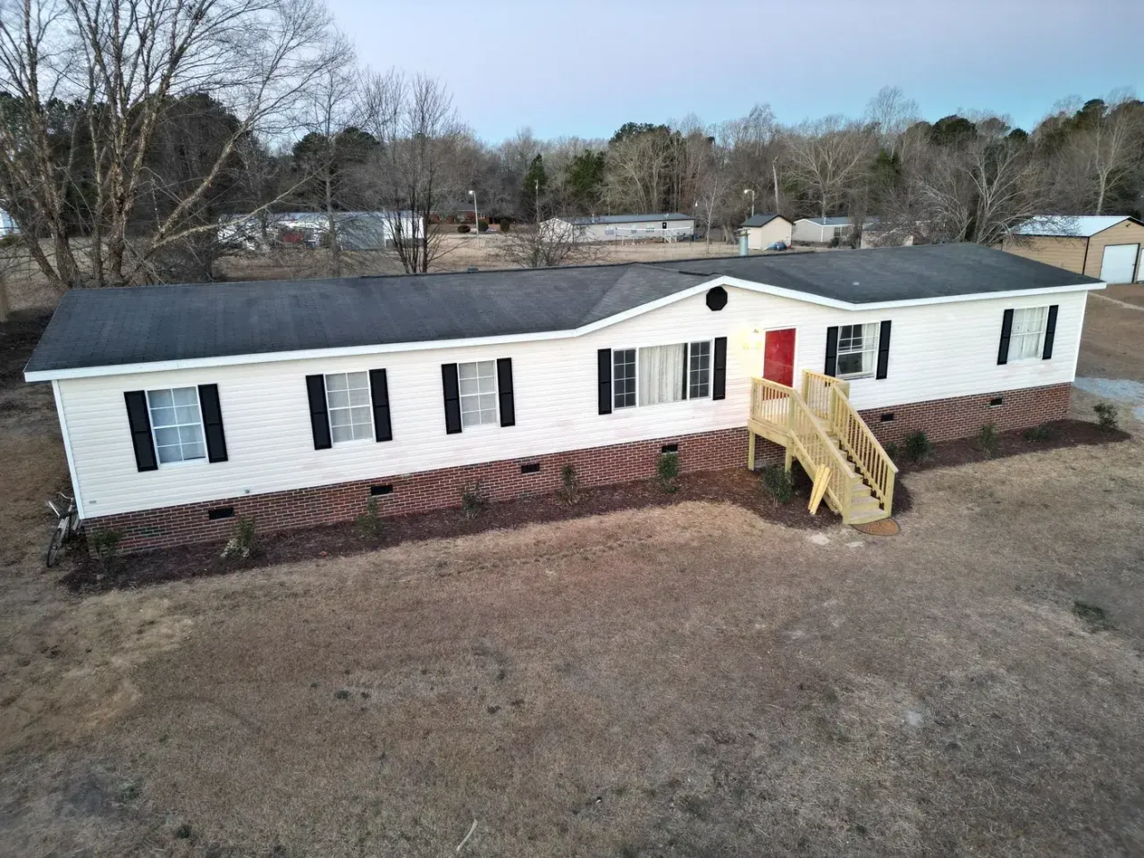 Roof on Maideline Ave in Sanford, NC before the roof replacement