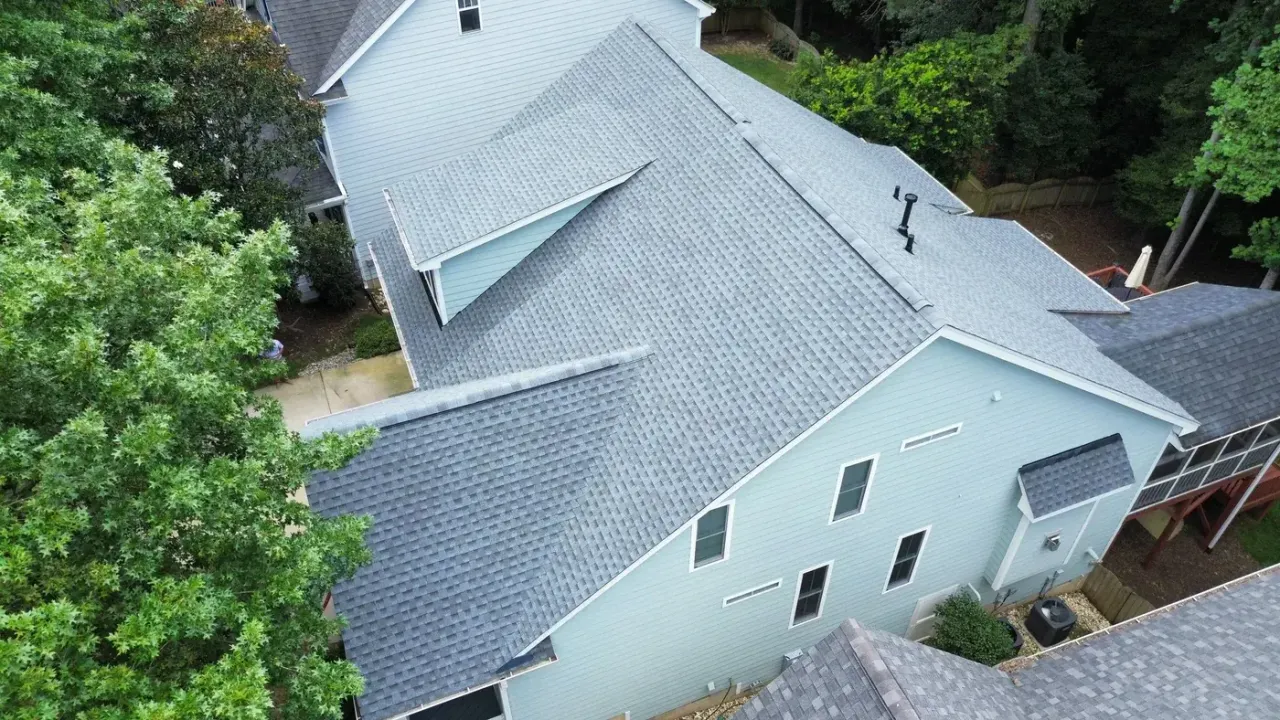 Roof replacement on Marsh Landing Dr in Holly Springs, NC, photo 6 of 8