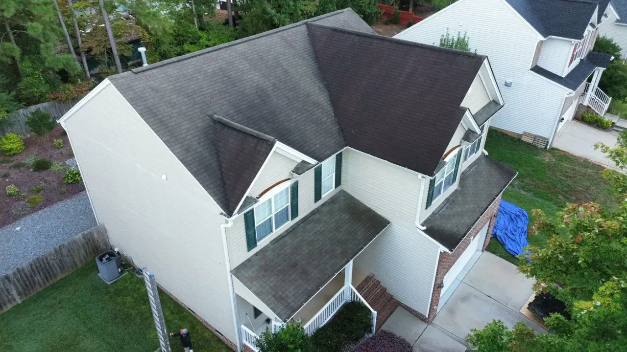 Roof replacement on McKenzie Meadow Ln in Apex, NC, photo 2 of 10