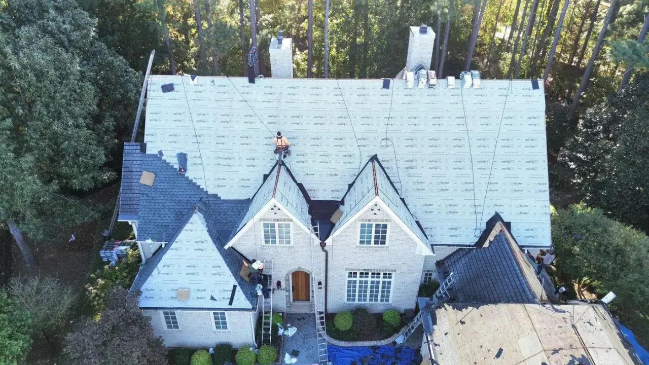 Roof replacement on Mildenhall Ct in Raleigh, NC, photo 6 of 14
