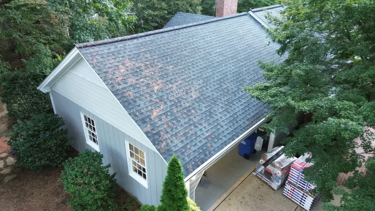 Roof replacement on Mountainbrook Rd in Apex, NC, photo 1 of 11