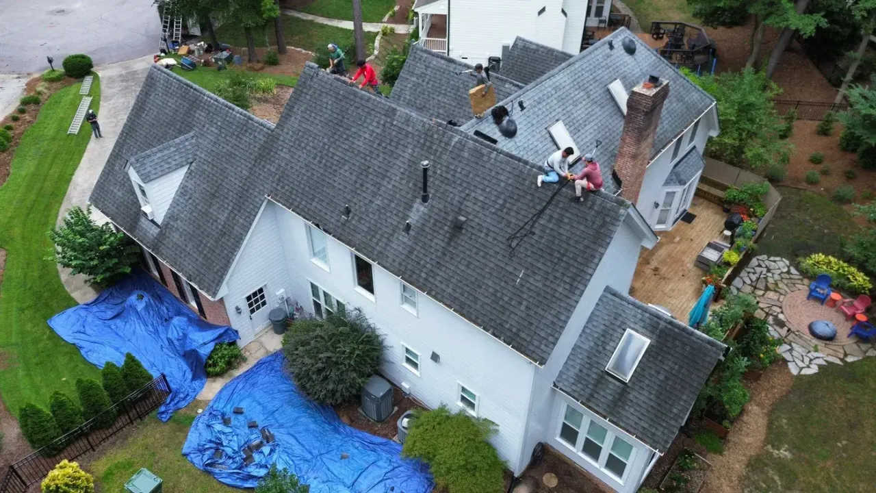Roof replacement on Northstar Ct in Cary, NC, photo 3 of 11