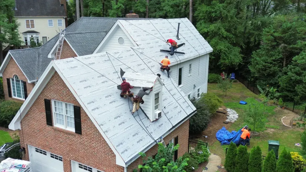 Roof replacement on Northstar Ct in Cary, NC, photo 5 of 11