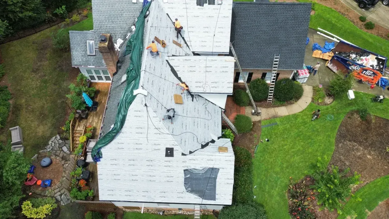 Roof replacement on Northstar Ct in Cary, NC, photo 7 of 11