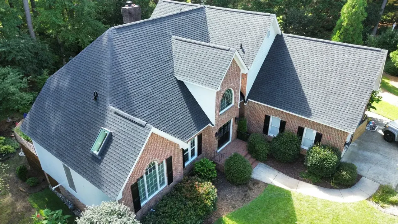 Roof on Northstar Ct in Cary, NC after the roof replacement
