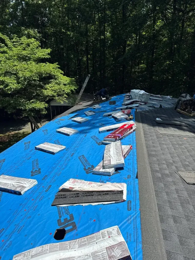 Roof replacement on Old Hickory Ln in Hillsborough, NC, photo 2 of 8