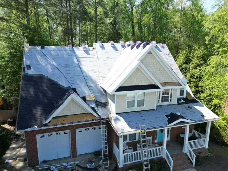 Roof replacement on Old Regent Dr in Fuquay-Varina, NC, photo 3 of 8