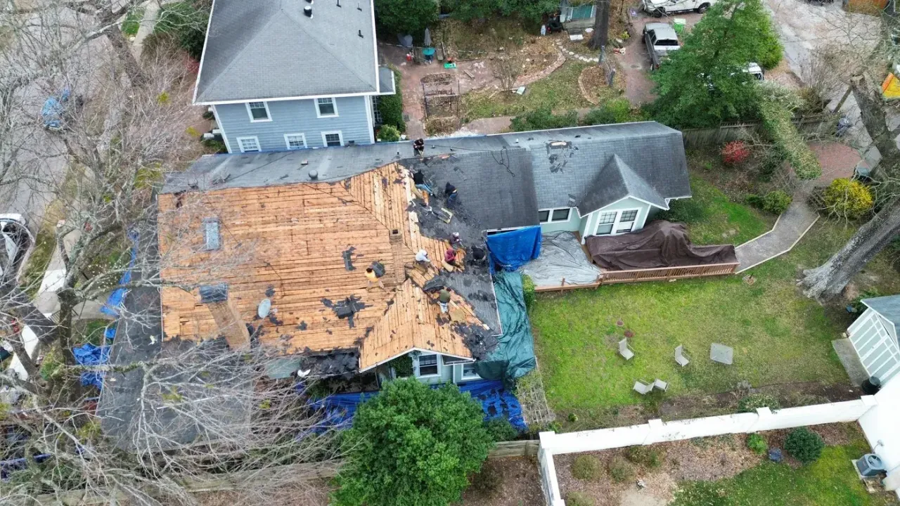 Roof replacement on Park Dr in Raleigh, NC, photo 1 of 9