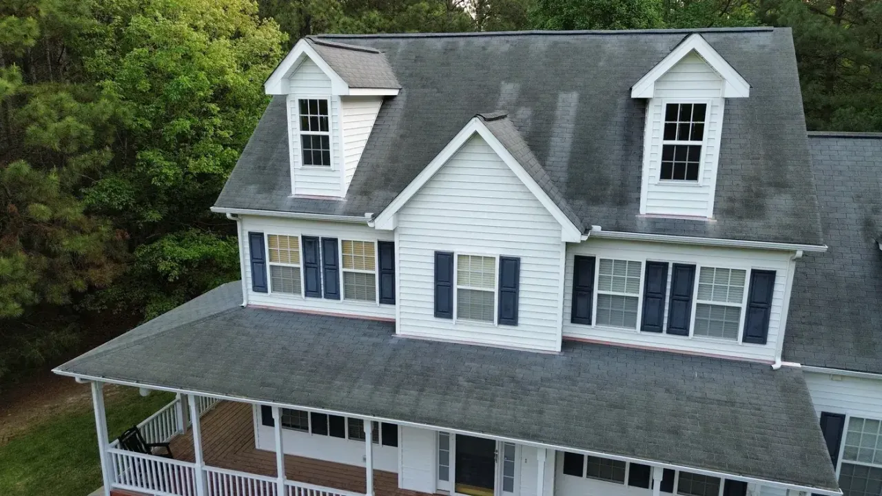 Roof replacement on Poplar Forest Ln in Pittsboro, NC, photo 1 of 16