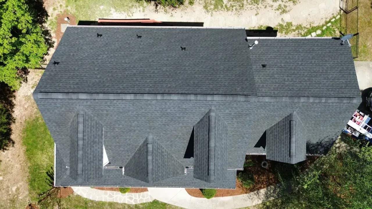 Roof replacement on Poplar Forest Ln in Pittsboro, NC, photo 12 of 16