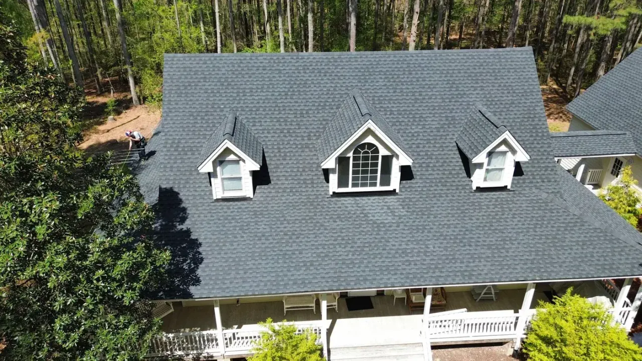 Roof on Red Maple Ct in Apex, NC after the roof replacement