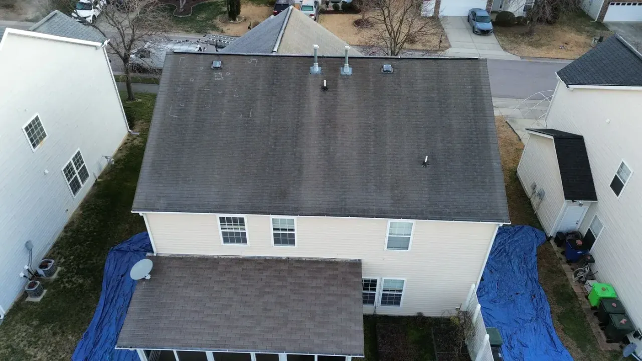 Roof replacement on Roaring Rapids Road in Raleigh, NC, photo 3 of 9