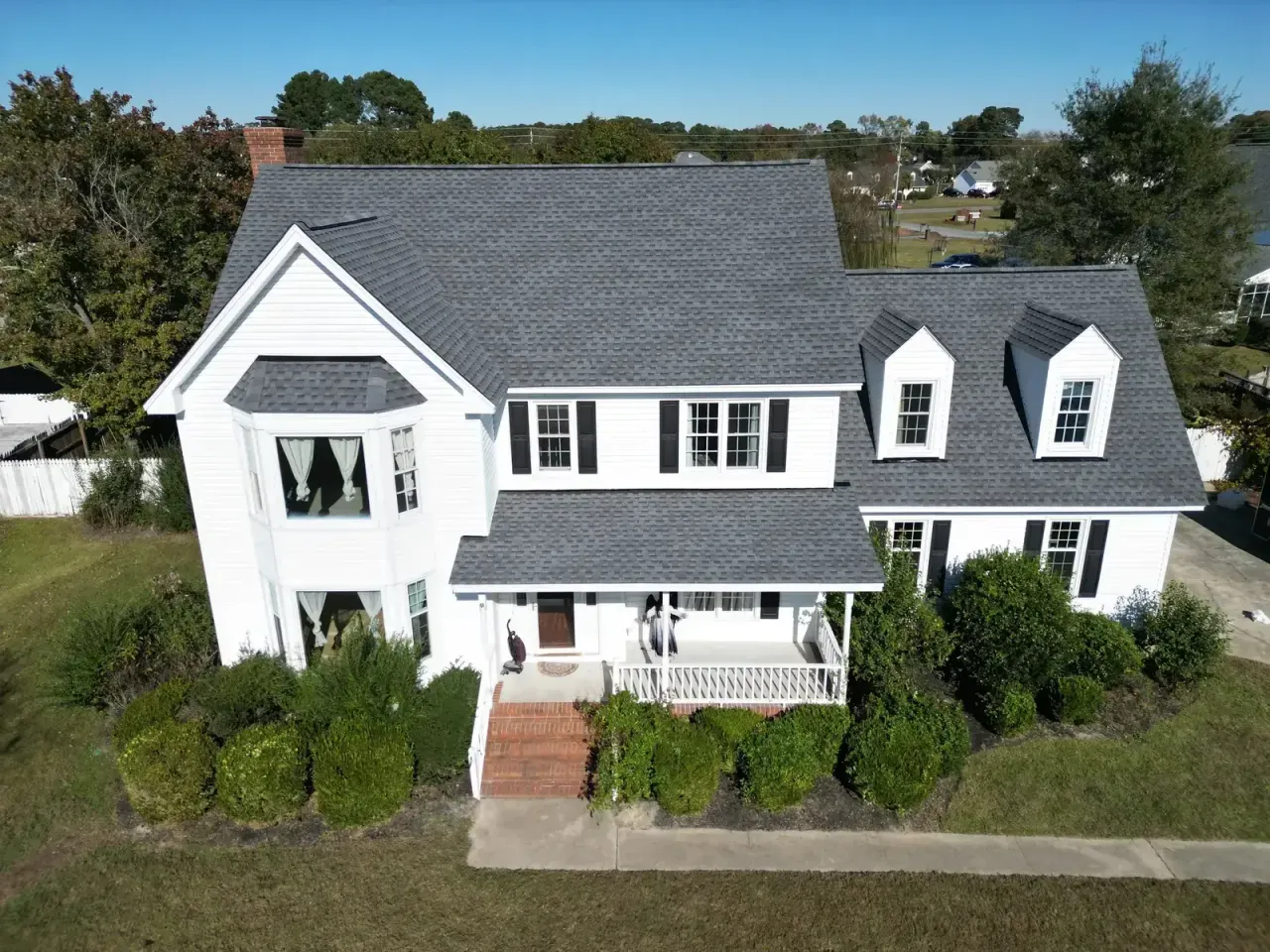 Roof on Roundtree Ln in Goldsboro, NC after the roof replacement