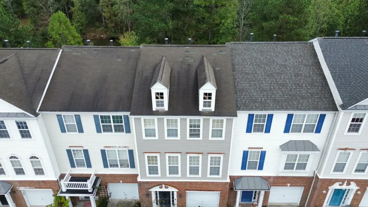 Roof on Ruby Walk Dr in Cary, NC before the roof replacement