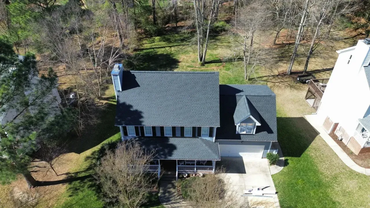 Roof replacement on Sandy Point Way in Holly Springs, NC, photo 4 of 8