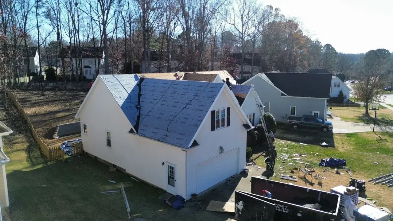 Roof replacement on Saranac Ridge Dr in Holly Springs, NC, photo 6 of 11