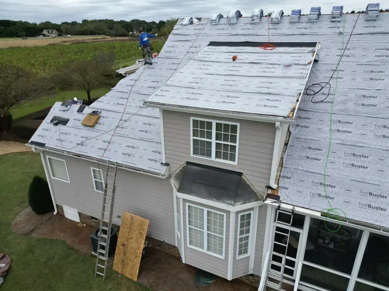 Roof replacement on Scarborowood Dr in Holly Springs, NC, photo 14 of 16